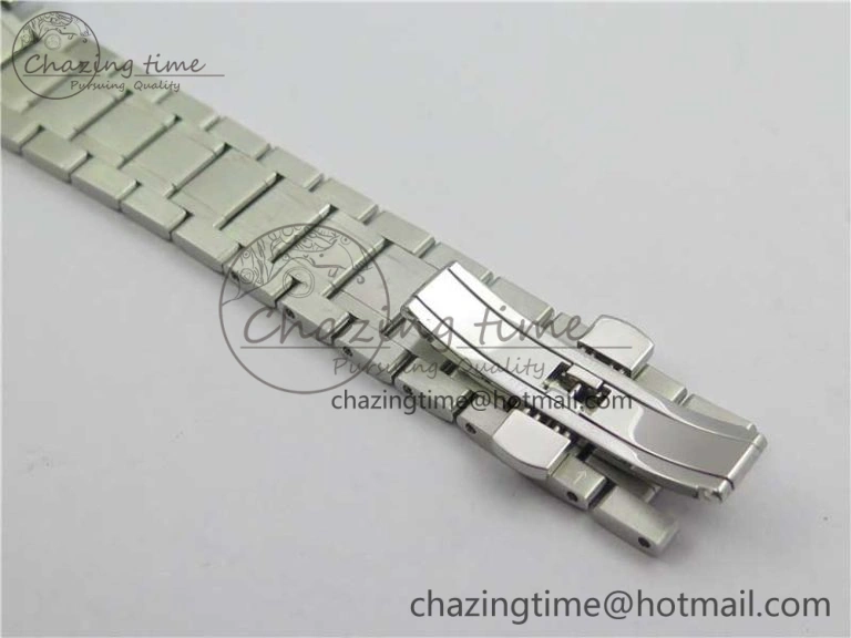 Master SS KZF 1:1 Best Edition White Textured Dial on Bracelet Miyota 9015 to Cal.L.888.2