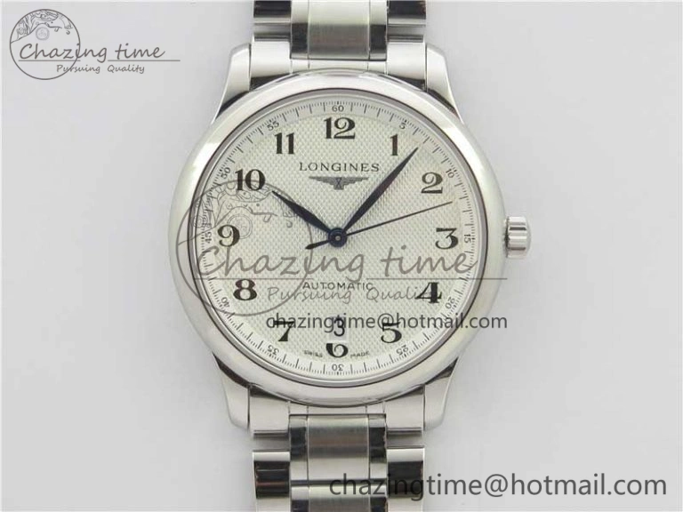 Master SS KZF 1:1 Best Edition White Textured Dial on Bracelet Miyota 9015 to Cal.L.888.2