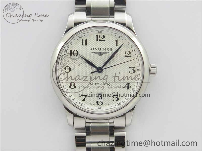 Master SS KZF 1:1 Best Edition White Textured Dial on Bracelet Miyota 9015 to Cal.L.888.2