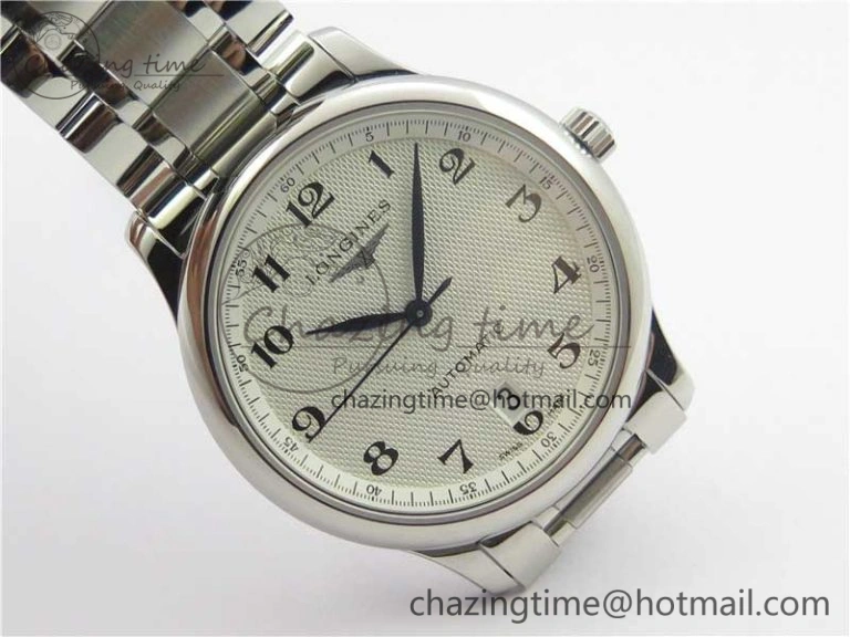Master SS KZF 1:1 Best Edition White Textured Dial on Bracelet Miyota 9015 to Cal.L.888.2