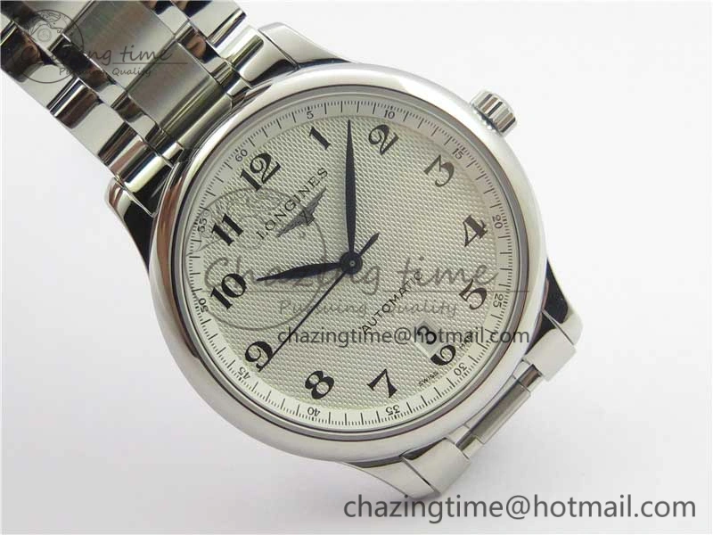 Master SS KZF 1:1 Best Edition White Textured Dial on Bracelet Miyota 9015 to Cal.L.888.2