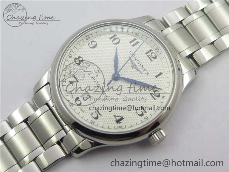 Master SS KZF 1:1 Best Edition White Textured Dial on Bracelet Miyota 9015 to Cal.L.888.2