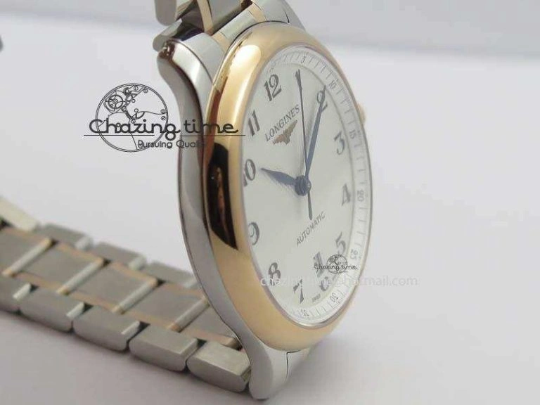 Master SS RG KV 1:1 Best Edition White Textured Dial On Bracelet Miyota 9015 To Cal.L.888.2