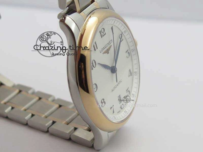 Master SS RG KV 1:1 Best Edition White Textured Dial On Bracelet Miyota 9015 To Cal.L.888.2