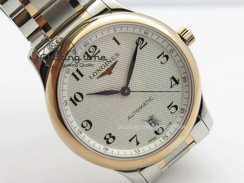 Master SS RG KV 1:1 Best Edition White Textured Dial On Bracelet Miyota 9015 To Cal.L.888.2
