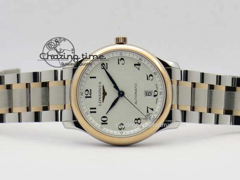 Master SS RG KV 1:1 Best Edition White Textured Dial On Bracelet Miyota 9015 To Cal.L.888.2