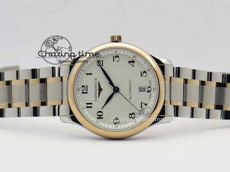 Master SS RG KV 1:1 Best Edition White Textured Dial On Bracelet Miyota 9015 To Cal.L.888.2