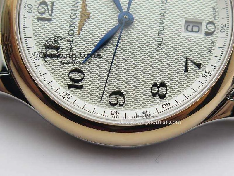 Master SS RG KV 1:1 Best Edition White Textured Dial On Bracelet Miyota 9015 To Cal.L.888.2