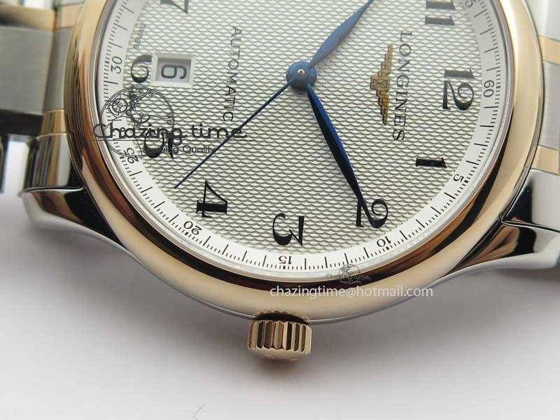 Master SS RG KV 1:1 Best Edition White Textured Dial On Bracelet Miyota 9015 To Cal.L.888.2