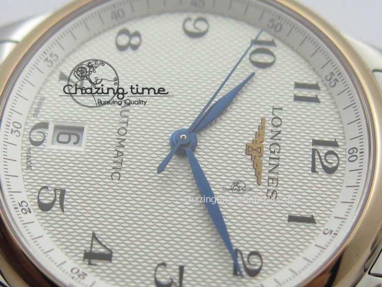 Master SS RG KV 1:1 Best Edition White Textured Dial On Bracelet Miyota 9015 To Cal.L.888.2