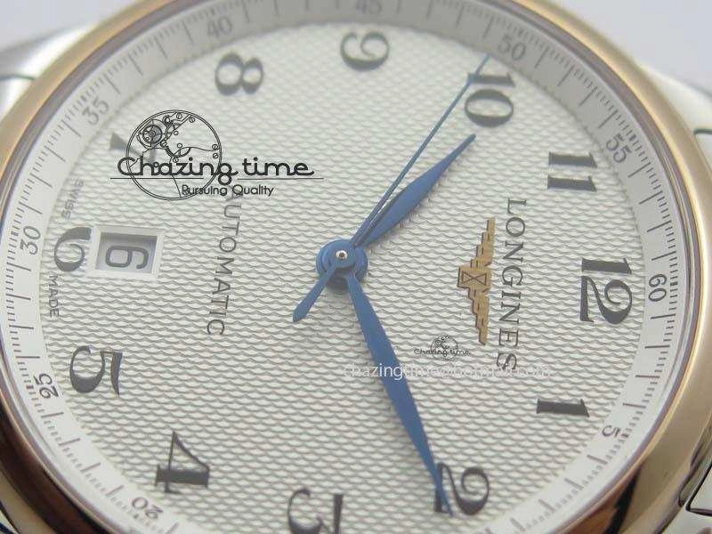 Master SS RG KV 1:1 Best Edition White Textured Dial On Bracelet Miyota 9015 To Cal.L.888.2