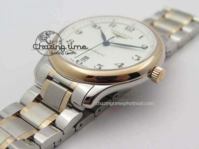Master SS RG KV 1:1 Best Edition White Textured Dial On Bracelet Miyota 9015 To Cal.L.888.2