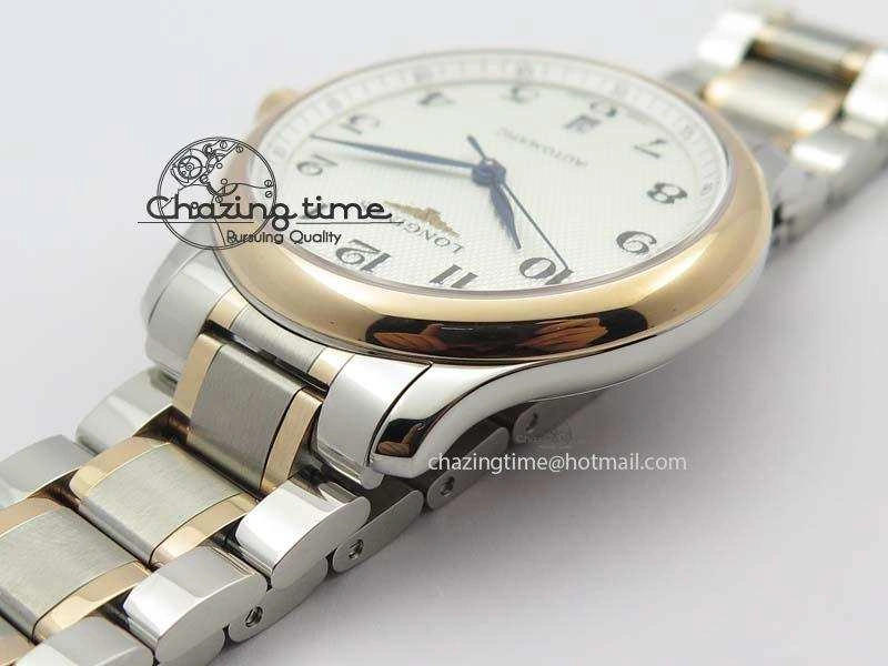 Master SS RG KV 1:1 Best Edition White Textured Dial On Bracelet Miyota 9015 To Cal.L.888.2