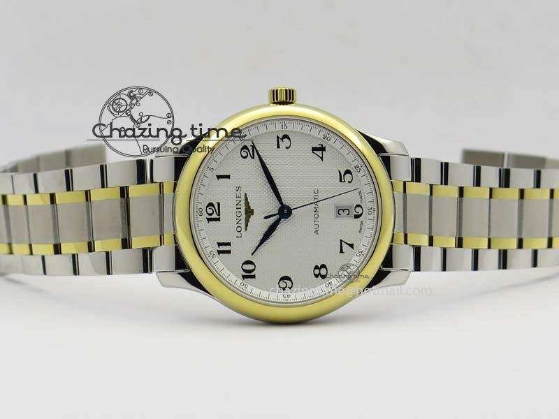 Master SS YG KV 1:1 Best Edition White Textured Dial On Bracelet Miyota 9015 To Cal.L.888.2