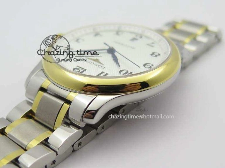 Master SS YG KV 1:1 Best Edition White Textured Dial On Bracelet Miyota 9015 To Cal.L.888.2