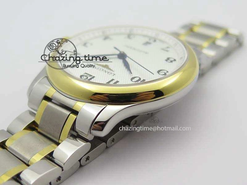 Master SS YG KV 1:1 Best Edition White Textured Dial On Bracelet Miyota 9015 To Cal.L.888.2