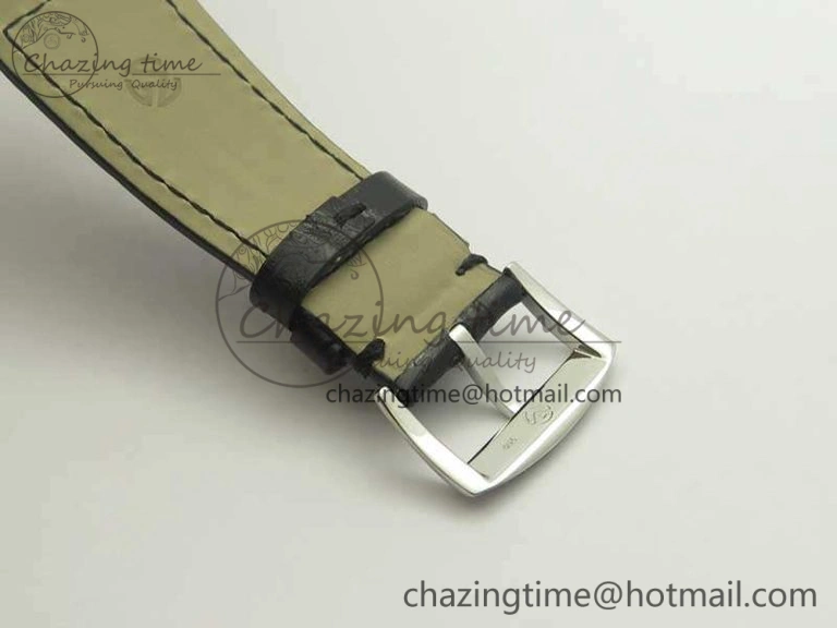 Master Square SS Ladies GF 1:1 Best Edition Full Paved Diamonds On Black Leather Strap Swiss Quartz