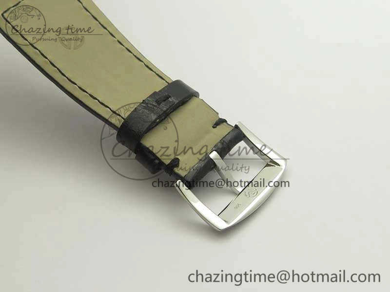 Master Square SS Ladies GF 1:1 Best Edition Full Paved Diamonds On Black Leather Strap Swiss Quartz