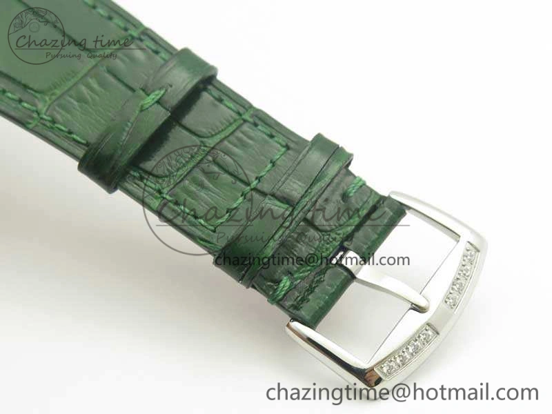 Master Square SS Ladies GF 1:1 Best Edition White Color Markers Dial Diam Bezel On Leather Strap Swiss Quartz