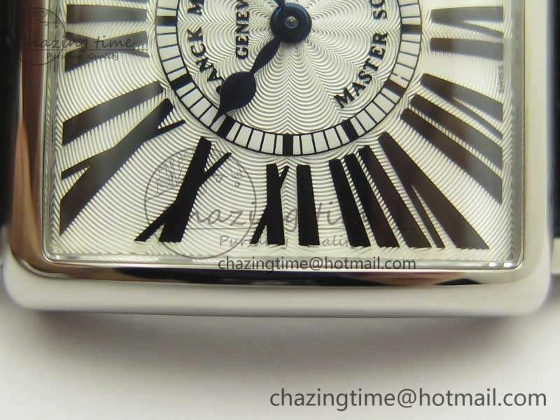 Master Square SS Ladies GF 1:1 Best Edition White Dial On Leather Strap Swiss Quartz