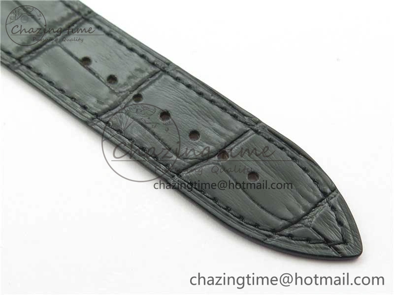 Master Square SS Ladies ZF 1:1 Best Edition White Black Roman Dial on Black Leather Strap Ronda Quartz