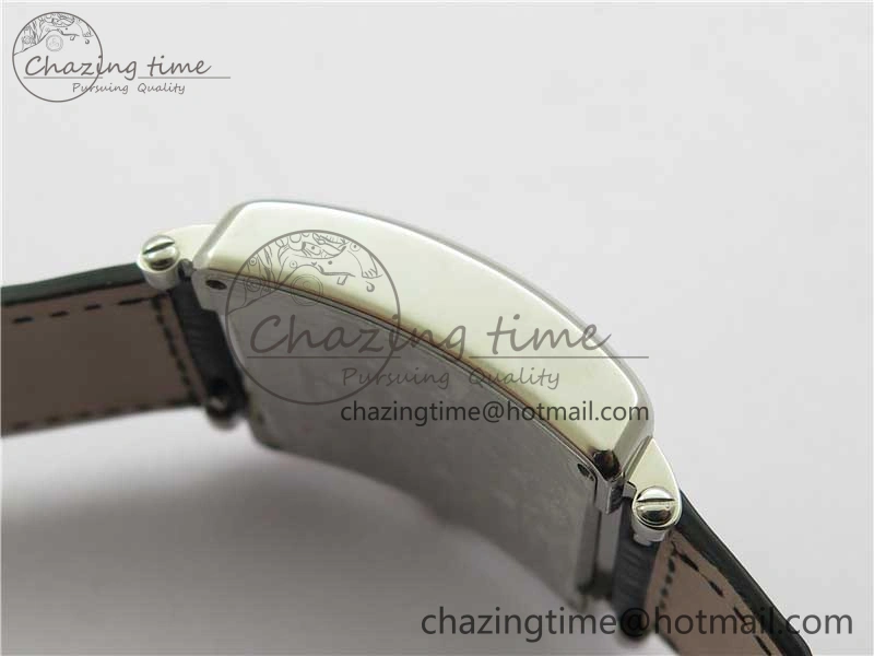 Master Square SS Ladies ZF 1:1 Best Edition White Colorful Roman Dial on Black Leather Strap Ronda Quartz