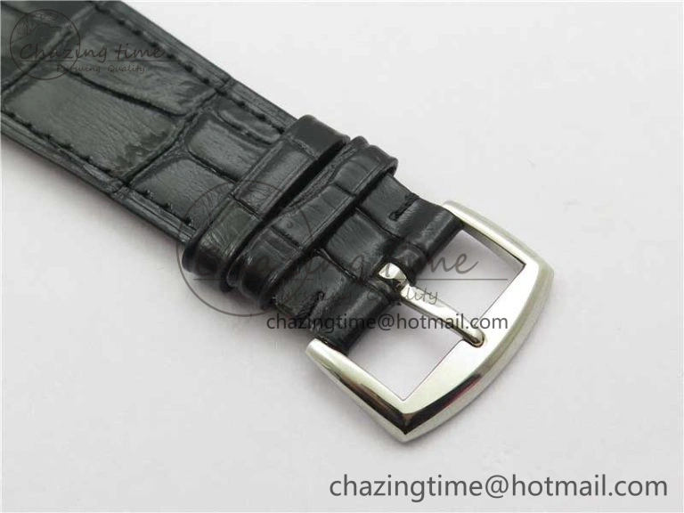 Master Square SS Ladies ZF 1:1 Best Edition White Colorful Roman Dial on Black Leather Strap Ronda Quartz