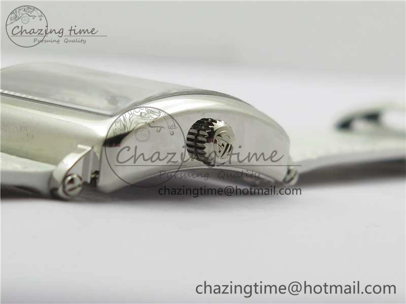 Master Square SS Ladies ZF 1:1 Best Edition White Colorful Roman Dial on White Leather Strap Ronda Quartz