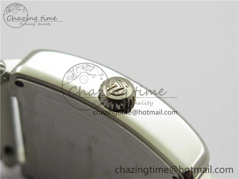 Master Square SS Ladies ZF 1:1 Best Edition White Colorful Roman Dial on White Leather Strap Ronda Quartz