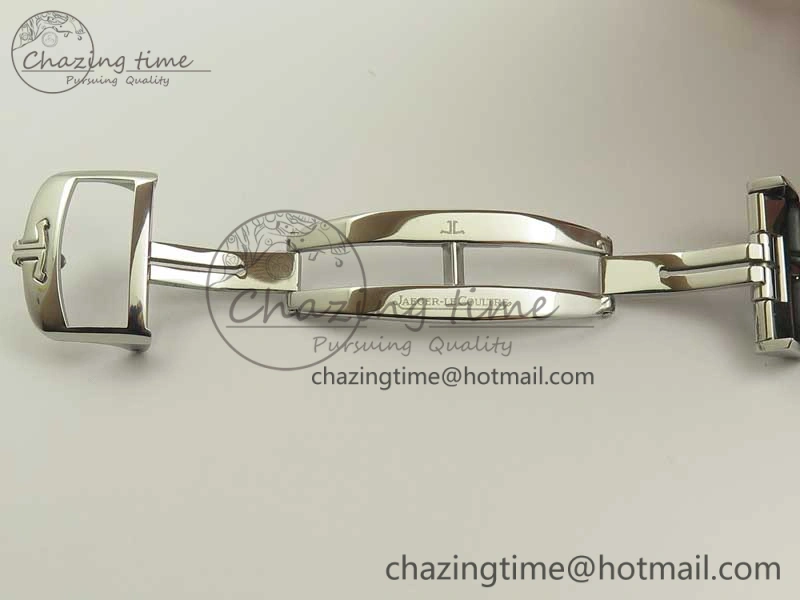 Master Ultra Thin Date 1288420 SS ZF 1:1 Best Edition Silver Dial on Black Leather Strap A899 1