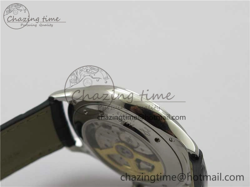 Master Ultra Thin Date FKF 1:1 Best Edition Blue Dial on Black Leather Strap A898