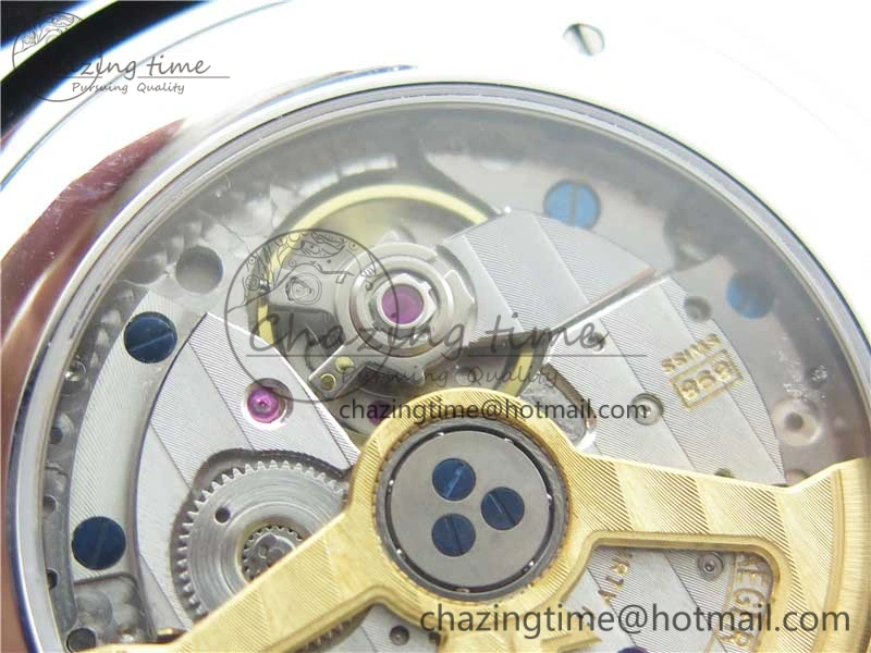 Master Ultra Thin Date FKF 1:1 Best Edition Blue Dial on Black Leather Strap A898