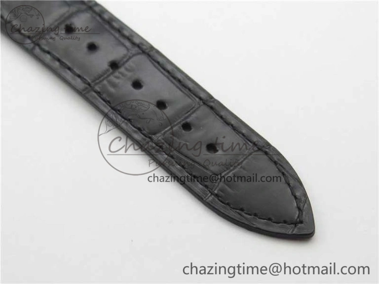 Master Ultra Thin Date FKF 1:1 Best Edition Blue Dial on Black Leather Strap A898