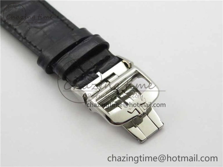 Master Ultra Thin Date FKF 1:1 Best Edition Blue Dial on Black Leather Strap A898