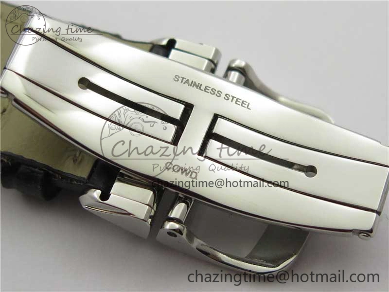Master Ultra Thin Date FKF 1:1 Best Edition Blue Dial on Black Leather Strap A898
