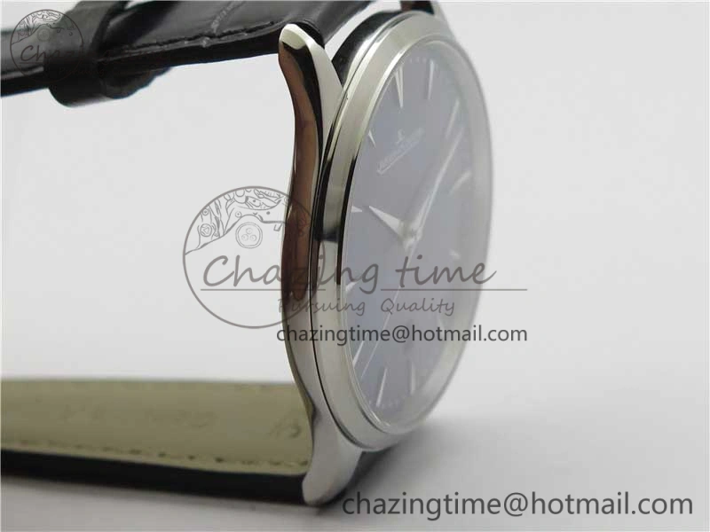 Master Ultra Thin Date FKF 1:1 Best Edition Blue Dial on Black Leather Strap A898