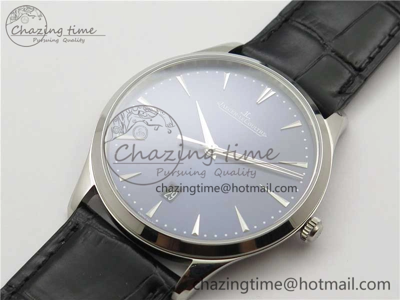 Master Ultra Thin Date FKF 1:1 Best Edition Blue Dial on Black Leather Strap A898