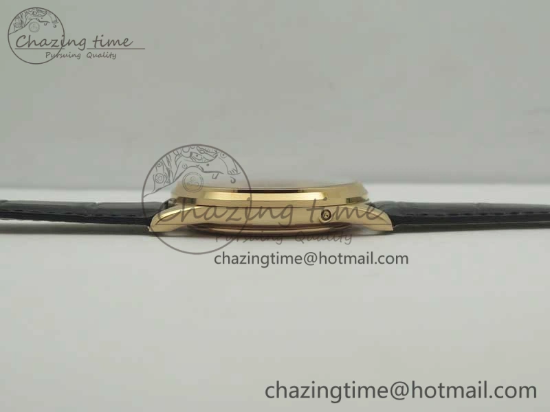 Master Ultra Thin Moon 1362520 RG ZF 1:1 Best Edition Gray Dial on Black Leather Strap A925