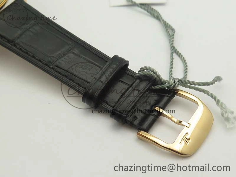 Master Ultra Thin Moon 1362520 RG ZF 1:1 Best Edition Gray Dial on Black Leather Strap A925