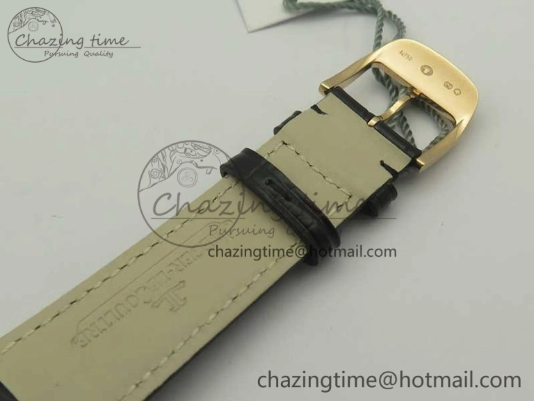 Master Ultra Thin Moon 1362520 RG ZF 1:1 Best Edition Gray Dial on Black Leather Strap A925