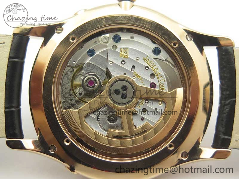 Master Ultra Thin Moon 1362520 RG ZF 1:1 Best Edition Gray Dial on Black Leather Strap A925