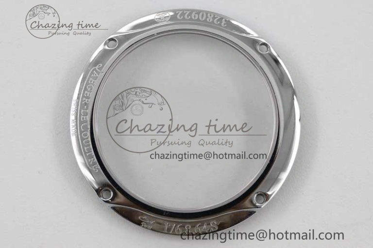 Master Ultra Thin Moon 1363540 SS Q8F 1:1 Best Edition Gray Dial on Black Leather Strap A925