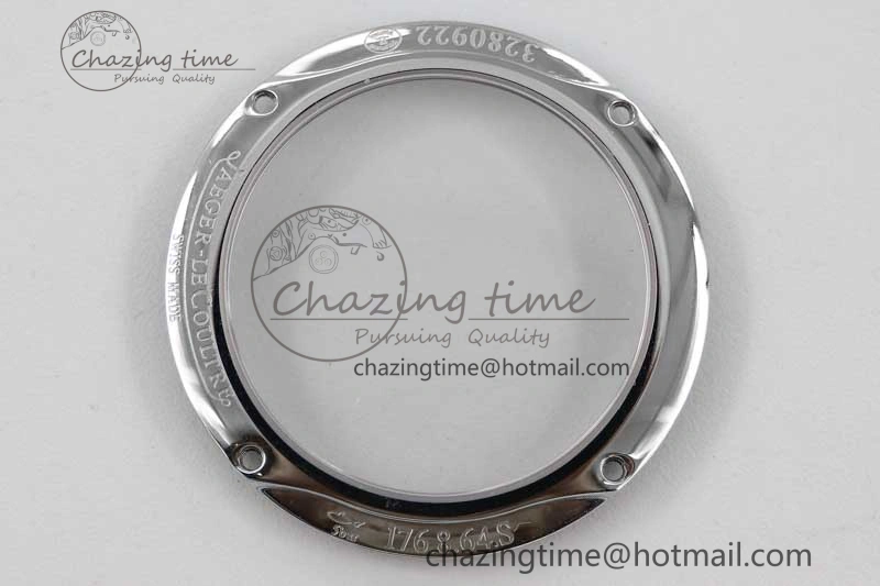 Master Ultra Thin Moon 1363540 SS Q8F 1:1 Best Edition Gray Dial on Black Leather Strap A925