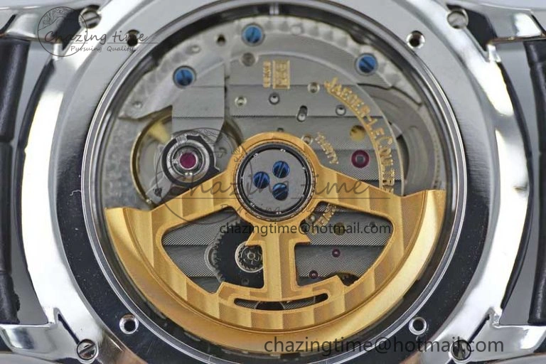 Master Ultra Thin Moon 1363540 SS Q8F 1:1 Best Edition Gray Dial on Black Leather Strap A925
