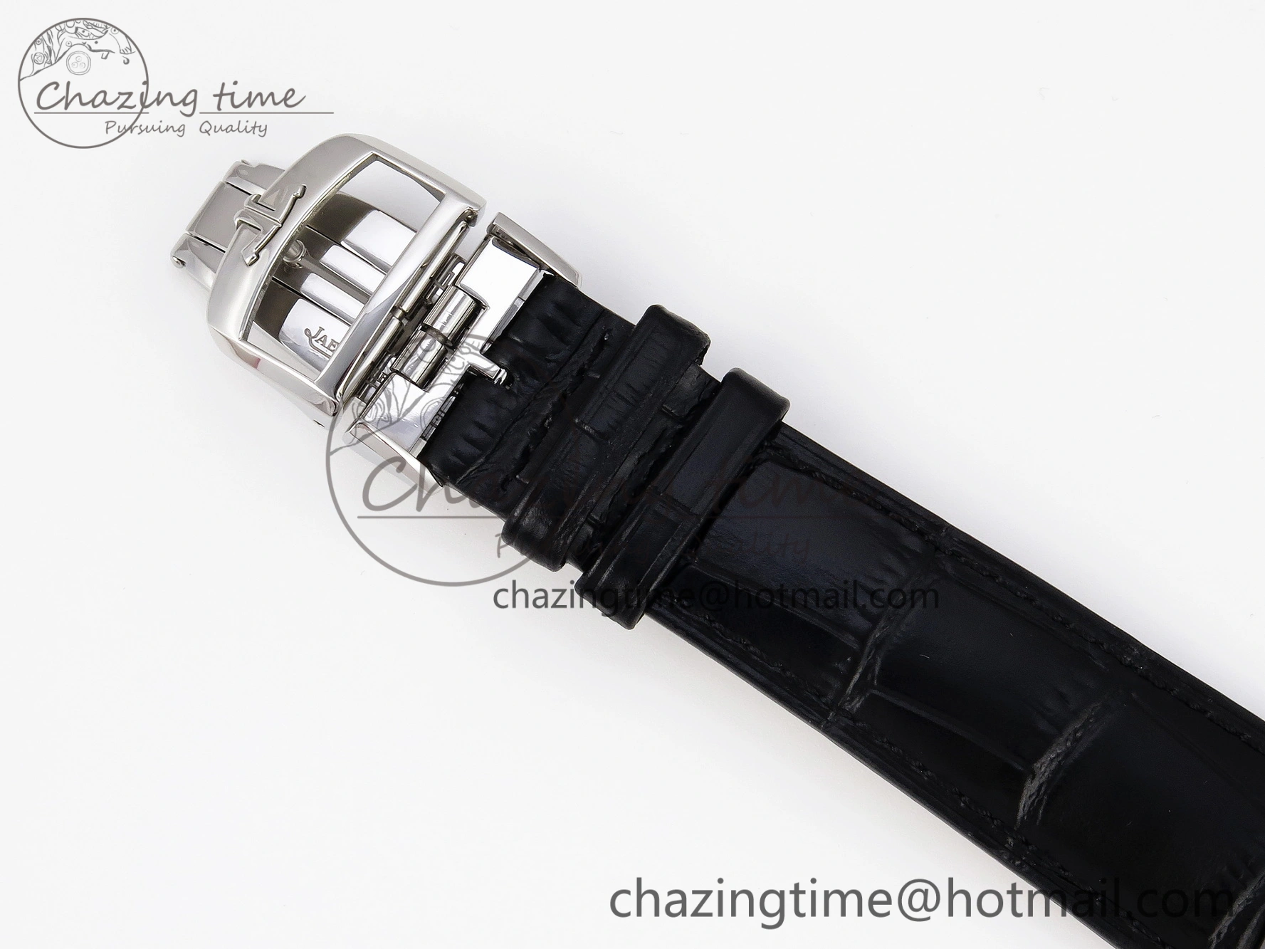 Master Ultra Thin Moon 1368420 SS ZF 1:1 Best Edition Blue Dial on Black Leather Strap SA925 Super Clone V2