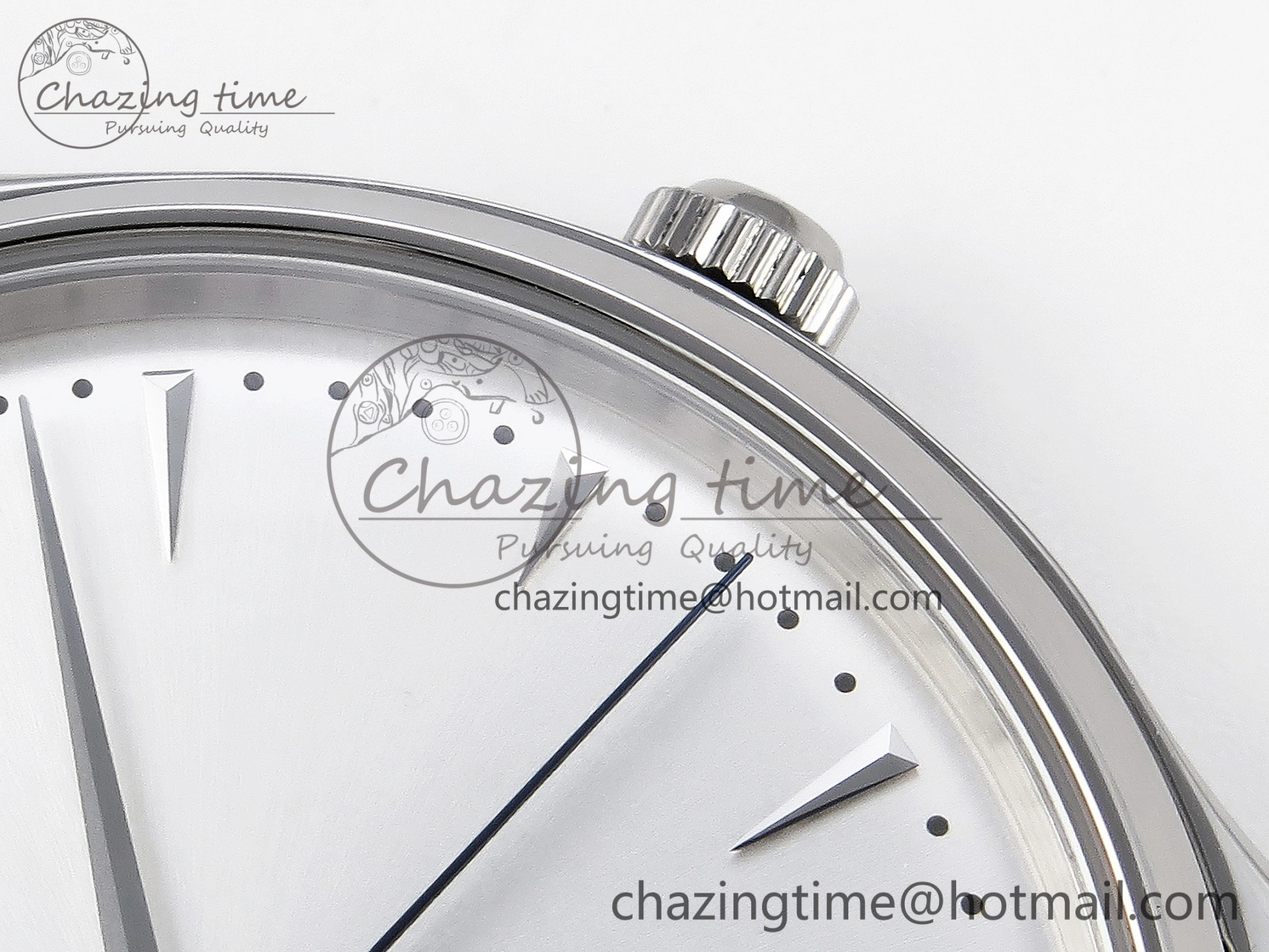 Master Ultra Thin Moon 1368420 SS ZF 1:1 Best Edition White Dial on Black Leather Strap SA925 Super Clone V2