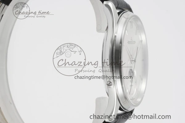 Master Ultra Thin Moon 1368420 SS ZF 1:1 Best Edition White Dial on Black Leather Strap V2 SA925 Super Clone
