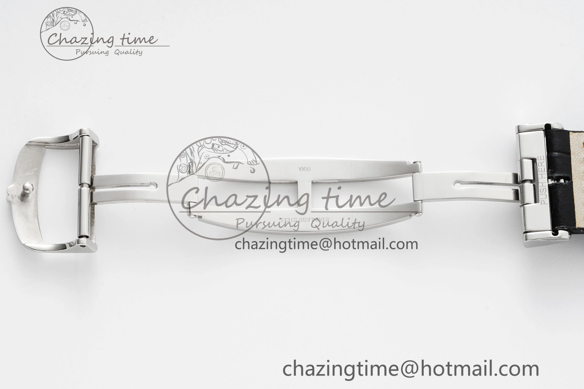 Master Ultra Thin Moon 1368420 SS ZF 1:1 Best Edition White Dial on Black Leather Strap V2 SA925 Super Clone