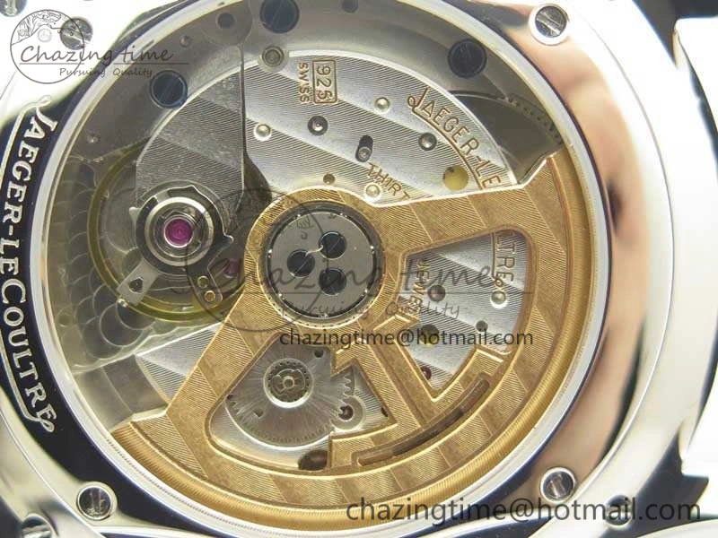 Master Ultra Thin Moon 1368470 SS ZF 1:1 Best Edition Black Dial On Black Leather Strap A925