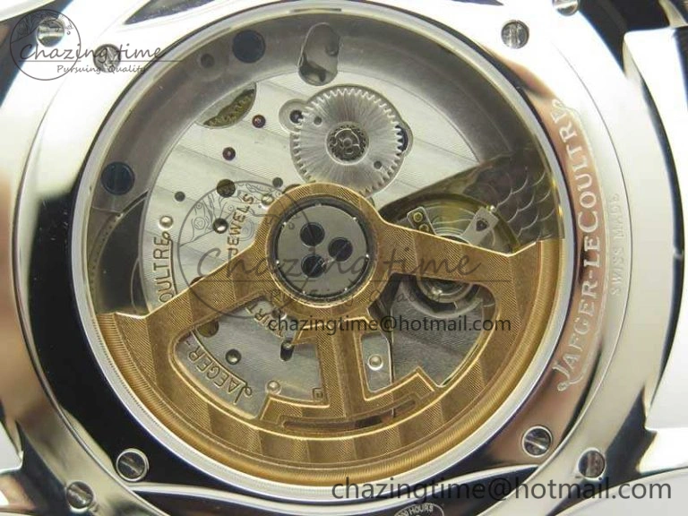 Master Ultra Thin Moon 1368470 SS ZF 1:1 Best Edition Black Dial On Black Leather Strap A925